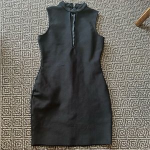 Black cutout tight dress